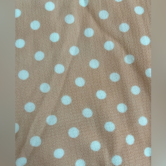 Sage The Label Diamonds & Pearls Overall Jumpsuit Blush Pink Polka Dot Wide Leg - Picture 14 of 15